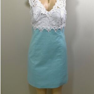 Lilly Pulitzer Sea Salt Blue Sandi Stretch Shift Dress